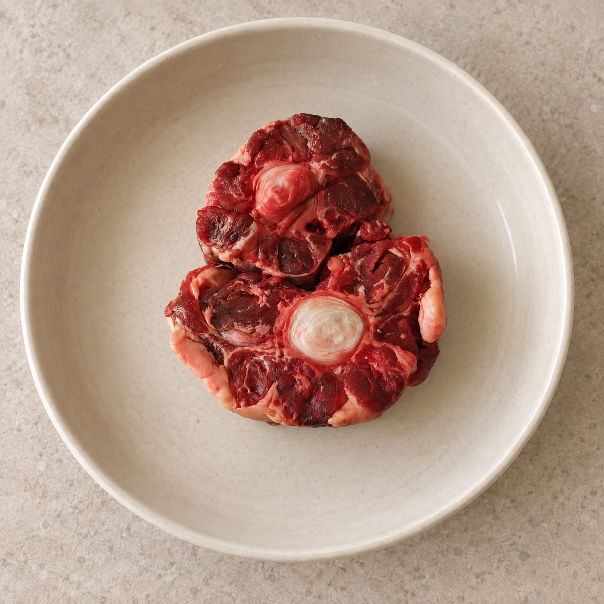 Ogon wołowy cięty - Oxtail - misa ceramiczna