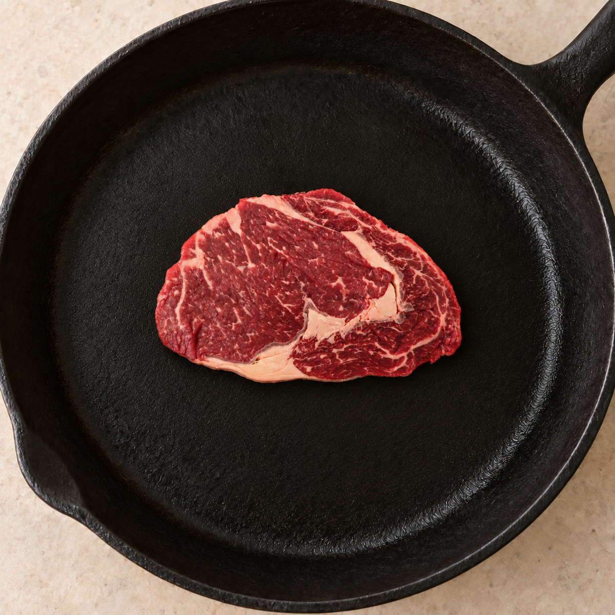 Ribeye z polskiej Jałówki (Gold) - patelnia żeliwna